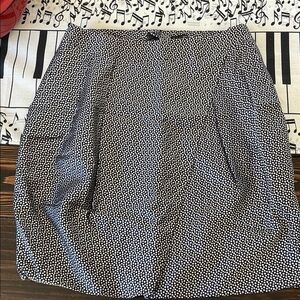 Pauw Amsterdam Blue Silver Mini Bubble Faux Wrap with Pleats Skirt